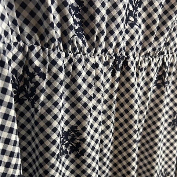 Anne Klein Black and White Gingham Midi Dress - Picture 6 of 14